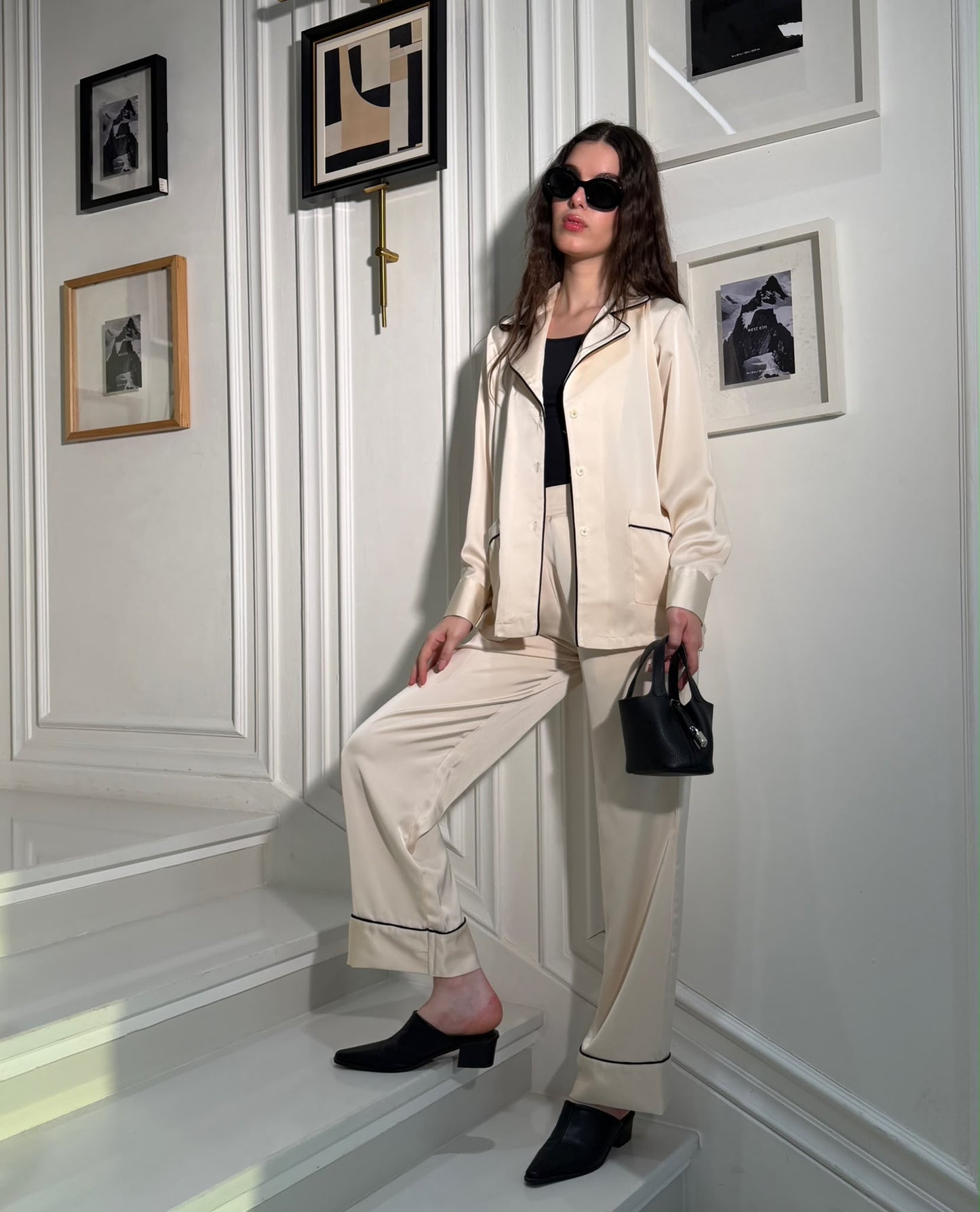 Beige set (satin)